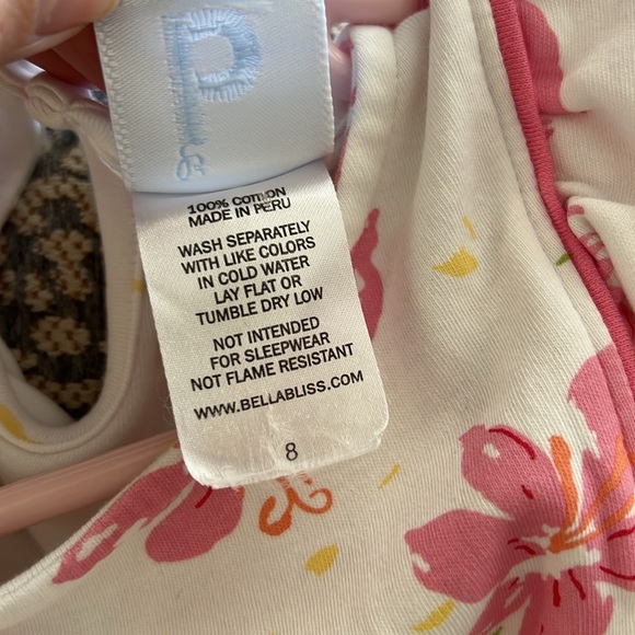 Bella Bliss Girls Floral Lily Pink Dress. - Picture 3 of 6